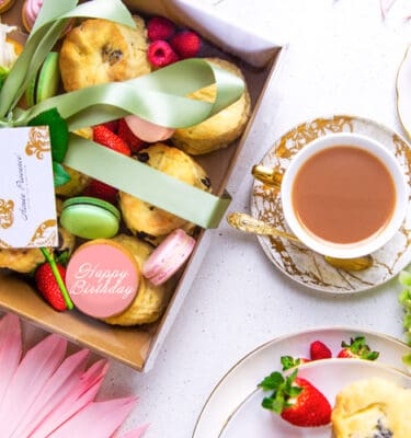 birthday food gifts high tea hamper with tea