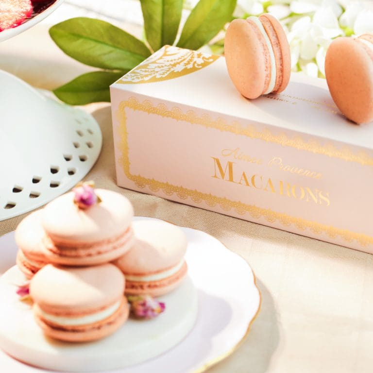 Macarons box of 6 aimee provence
