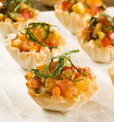 ratatouille mini tarts