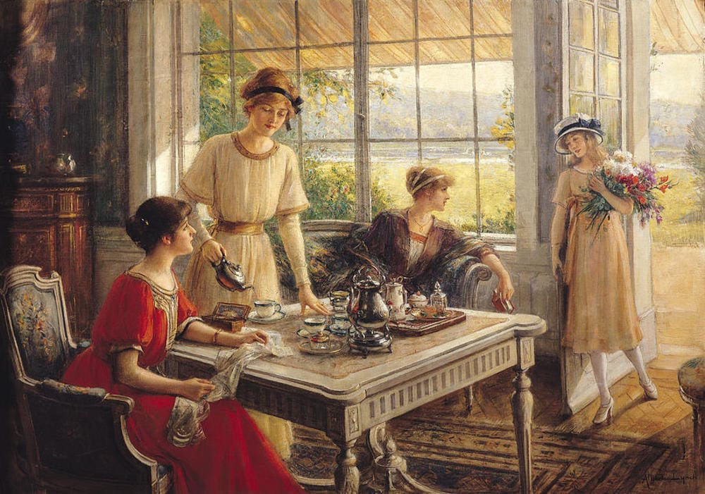 Tea drinking gatherings 1600's